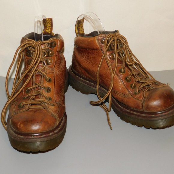Dr. Martens Shoes - Dr. Marten's 8287 Hiking Boot Made In England Leather Lace Up Ankle Boots